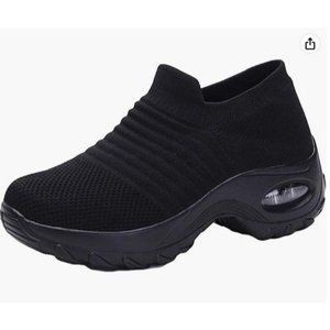 Sock Sneakers Women Walking Shoes Comfortable Mesh Slip On Size 7.5